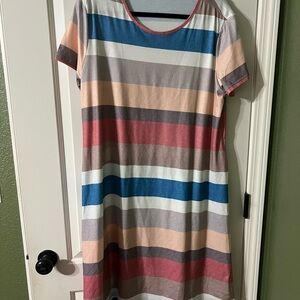 White Polyester Blend Shirt XL